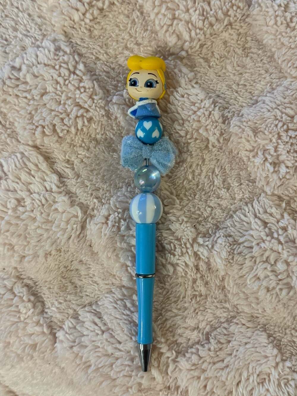 Disney Cinderella Doorables Beaded Refillable Ballpoint Pen with Refill